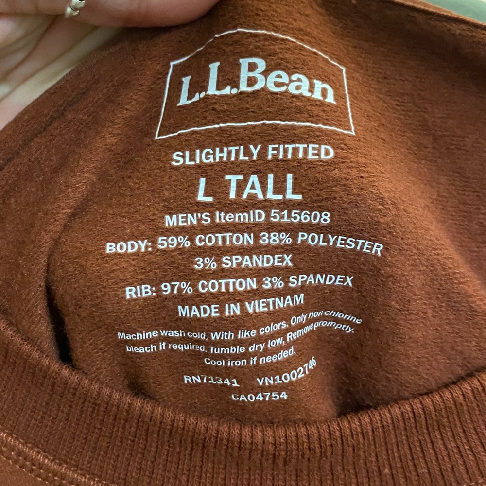 LL Bean Slightly Fitted Pullover - Picture 2 of 5